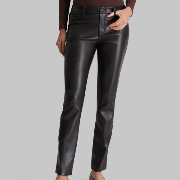 Peace of Cloth Denim - Peace of Cloth Black Faux Leather Jeans Size 10 NWT